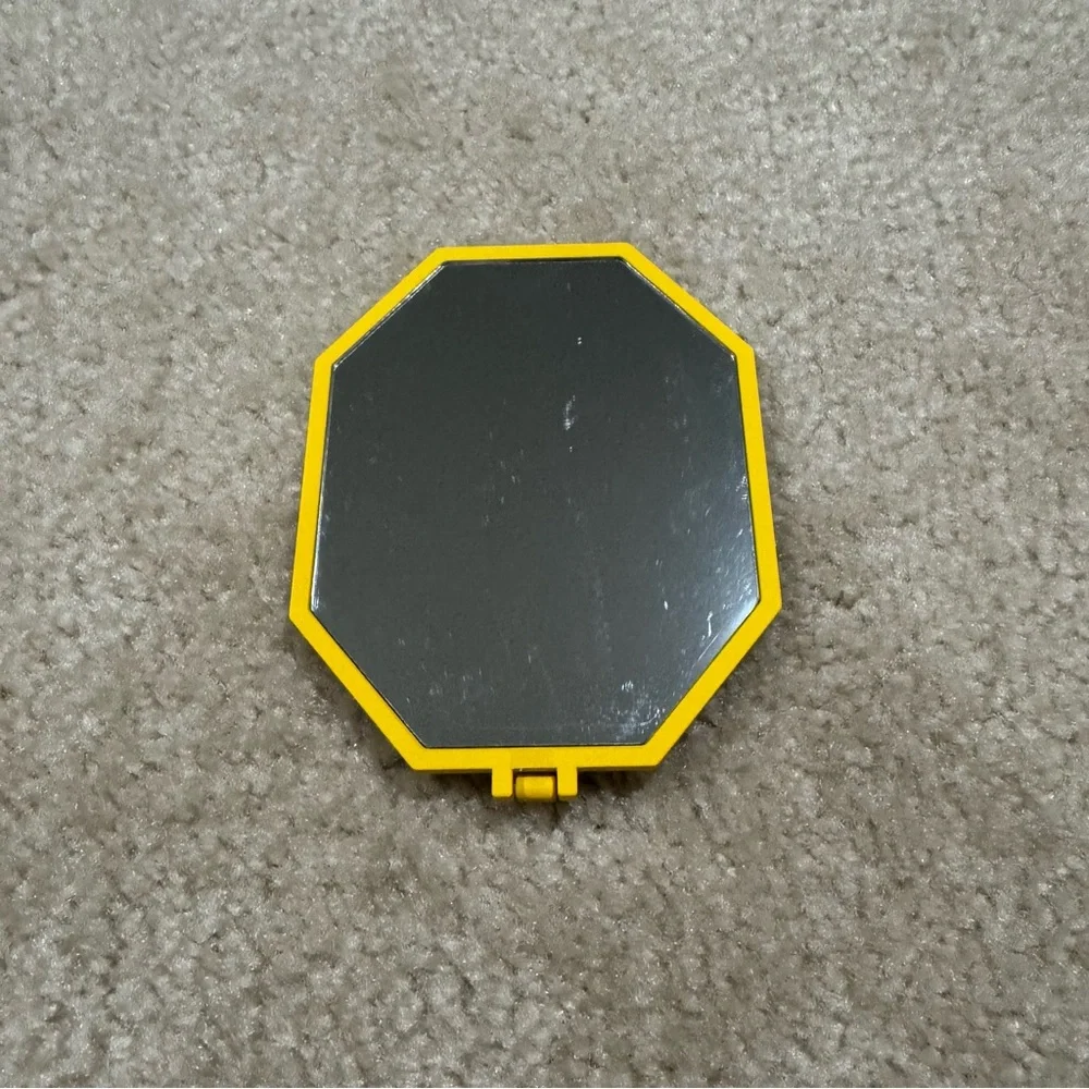 Swarovski Yellow Framed Octagonal table/travel Mirror